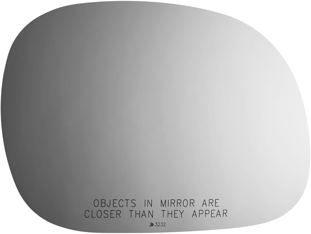 Fits 97-03 F150, 04 F150 Heritage, 97-99 F250/F350 Right Passenger Side Manual Convex Mirror Glass Lens w/Adhesive, USA