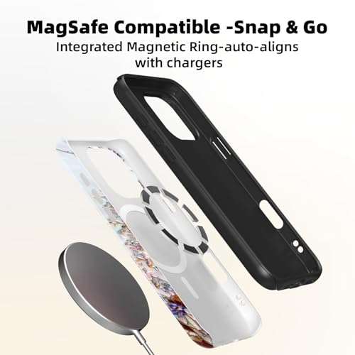 Lumen for iPhone 16 Case, Compatible with Magsafe, Flower Wildflower Summer by LumenCaseCo. - Used condition - Image 3