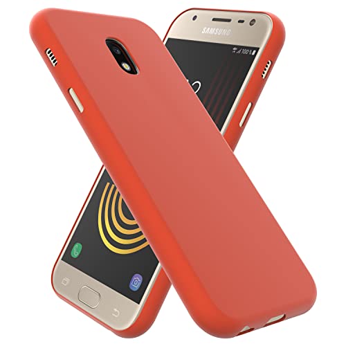 OXYN Coque compatible pour Samsung Galaxy J3 2017, Coque SOFT TOUCH opaque souple gel TPU silicone résistante flexible Case coque antichoc arrière protectrice protège Cover