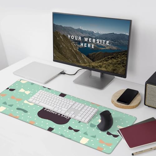 Grand tapis de souris de qualité supérieure imperméable et cousu - 7