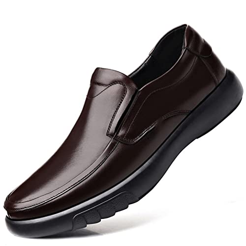 Zapatos informales de lujo para hombre CLMJHG, mocasines de cuero de negocios