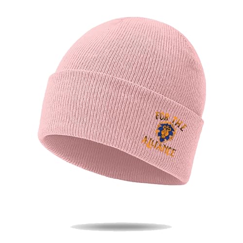 Bonnet femme hiver World of Warcraft pliable et chaud style beanie imprimé
