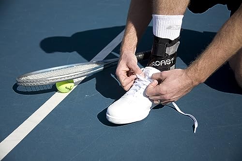 Ankle Support Brace for Men and Women, Medium Size, Right Foot - Black