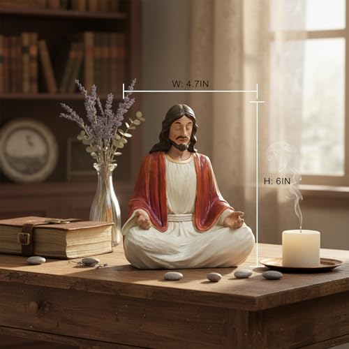 Estatua de Jesús Cristo 6 pulgadas decoración de altar miniatura 2