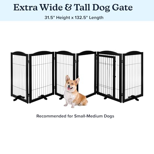 image for Pet Gate - 6-Panel Indoor Folding Dog Fence for Stairs or Doorways - 1