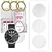 apgo 3 Stück Schutzfolie, klar, kompatibel mit Withings ScanWatch 38mm Smartwatch, Hydrogel Displayschutzfolie mit Positionierhilfe, Displayfolie, robust und kratzfest