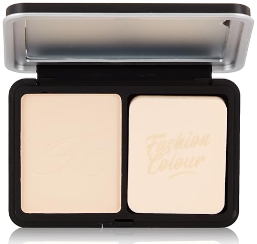 Image of Fashion Colour Platinum Perfect Match Face Powder With Mirror + Powder Puff | Velvety Formula | Matte Finish | Upto 11 hrs of Lightweight Coverage(FC15, 10g)