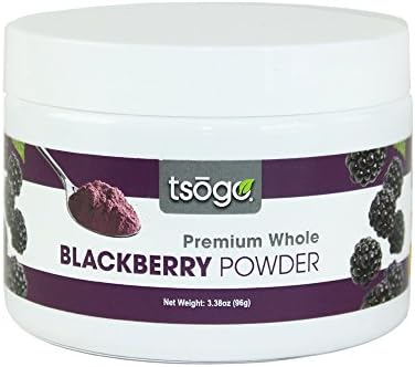 Tsogo Premium Blackberry Powder, 96g, 48 Total Servings, Fruit Smoothies - No Added Flavors, Fillers or Sugars