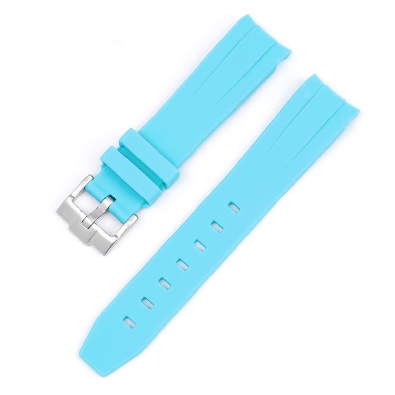 Bracelet en caoutchouc 20mm courbé pour supprimer l'espace vide montre