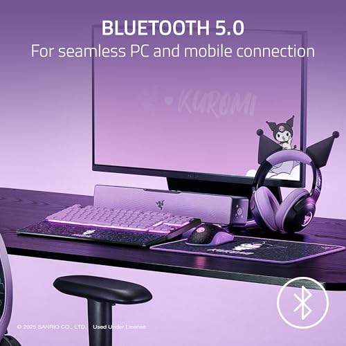 Image of Razer Leviathan V2 X: PC Soundbar - Compact Design - Chroma RGB - USB Type C Power and Audio Delivery - Bluetooth 5.0 - for PC, Laptop, Smartphones, Tablets & Nintendo Switch - Kuromi Edition