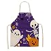 CLISPEED 1 Pc Motif Halloween Tablier de Cuisine Tablier sans Manches Délicat Tablier de Service Tablier Résistant Aux Taches pour Restaurant Maison