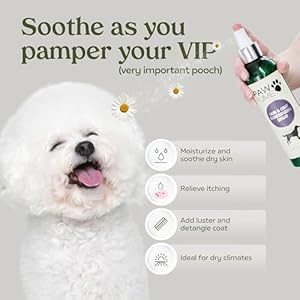 Pawfume Skin Coat Moisturizing Spray Dog Lotion for Dry Skin–Dog Conditioner Spray for Dog Skin–Dog Leave in Conditioner Spray for Dog Dry Skin Dog Itch Relief Conditioner for Dogs Itch