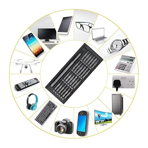 Image of 24-in-1 Magnetic Screwdriver Set - Mini Professional Repair Tool Kit with Sliding Closure, Pocket Manual Driver for Electronics, Watch, Camera, Laptop & Glasses