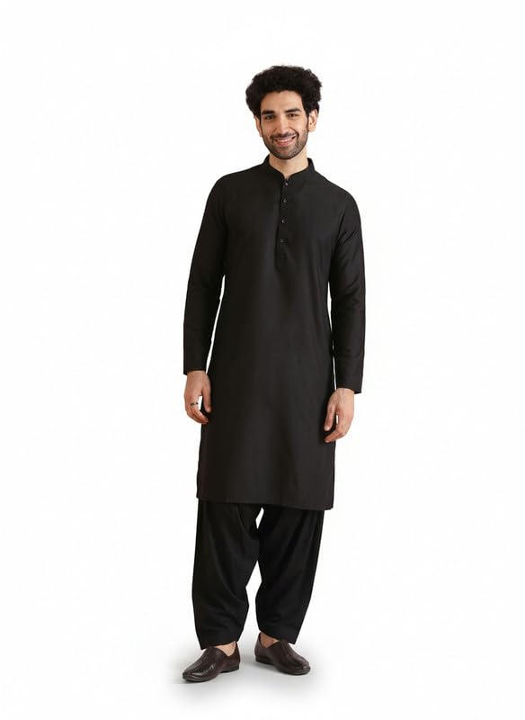 Kurta homme tenue traditionnelle de mariage ethnique en mélange coton
