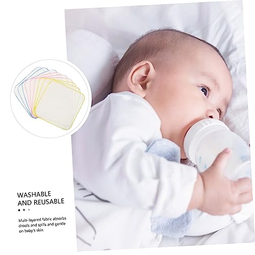 9pcs Muslin Burp Cloths Newborn Cotton Bibs Soft and Absorbent Non-Toxic Reusable Burping Towels4