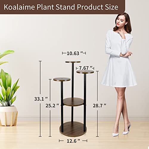 Koalaime Plant Stand Indoor, 5 Tier Corner Plant Stands For Multiple Plants, Tiered Flower Stands, Tall Plant Tables Holders Small Plant Shelf Modern Display Rack For Living Room, Balcony, Bedroom #TOP5