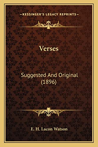 Verses: Suggested And Original (1896)