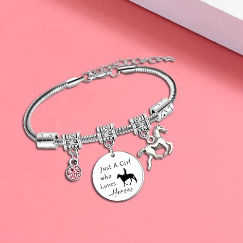 Horses Charm Bracelet for Women Horse Lovers Gift Horse Bracelet Horses Gifts for Daughter Sister Niece Friends Birthday Gift Graduation Gifts for Her Friendship Gift by Wimeiren - Used condition - Image 2