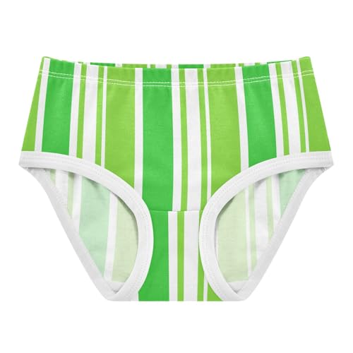 Green White Stripe Toddler Girls's Underwear 2T 2300884