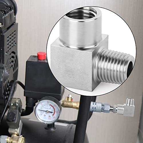 SOLOWILDER Wood Stove Pipe 2pcs 45 Degree Stainless Steel Chimney Tube 2.36