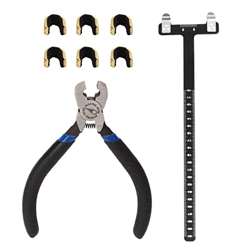 Archery Nocking Points Pliers, Archery Bow String Tools Kit Archery Copper Buckle Pliers Bow String Nocking Points Pliers Set T Ruler Nocking Buckle Pliers Kit Recurve Bow Accessories Archery Tools