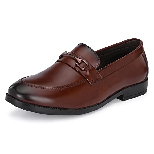 Image of Centrino Mens Loafers |Men's Loafer Shoes | Premium Rubber Sole for Slip-Resistance | Comfortable, Versatile Design for Casual and Formal Wear | Ideal for Everyday Comfort and Style (19267)