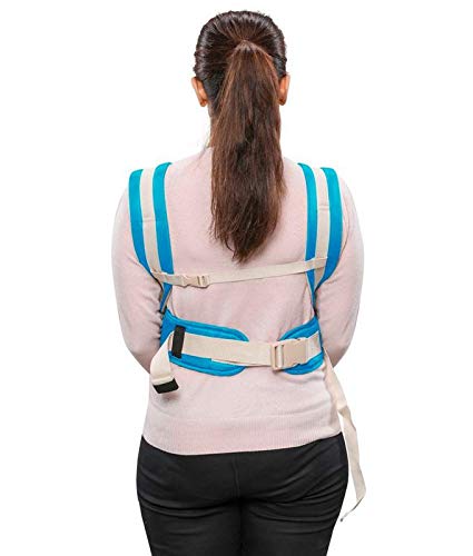 Image of Antil's Baby Carrier Bag /Adjustable Hands Free 4 in 1 Baby /Baby sefty Belt /Child Safety Strip /Baby Sling Carrier Bag /Baby Back Carrier Bag (Sky Blue) Front Carry Facing