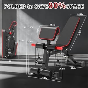 K KiNGKANG Adjustable Weight Bench, Foldable Home Gym, 1050lbs Capacity — photo 4 of 6