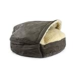 Snoozer Pet Products – Luxury Cozy Cave Dog Bed with Microsuede | Large - Dark Chocolate
