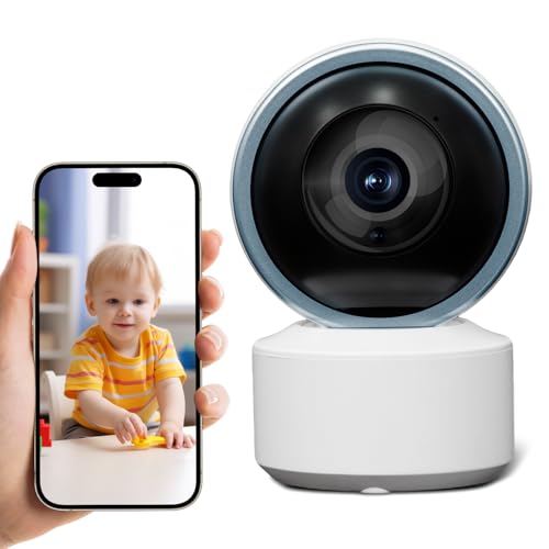 El Mejor Listado de Camaras de Vigilancia Ip comprados en linea. 41 TAKADODO Camara de Seguridad para Interiores, 3MP WiFi Cámara con Tuya Smart App, 2K HD IP Cámara de Vigilancia, Visión Nocturna, Detección de Movimiento y Sonido, Audio...