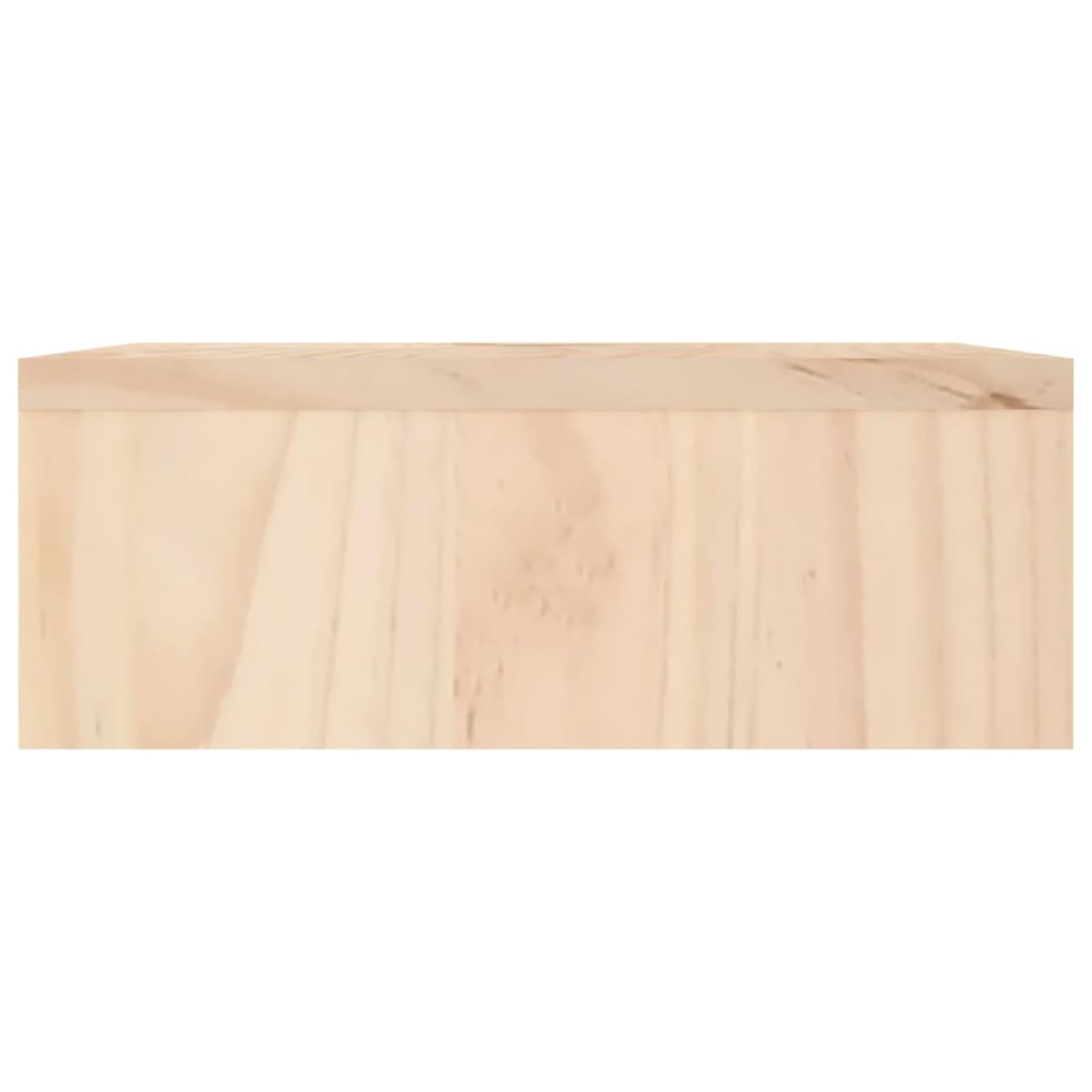 Supporto per monitor, 100 x 27 x 10 cm, in legno massello di pino | Legno di pino massiccio, robusto telaio in legno, altezza ergonomica del monitor, spazio per tastiera e dispositivi
