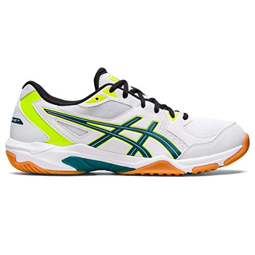 ASICS Men's Gel-Rocket 10 Volleyball Shoes, 13, White/Velvet Pine