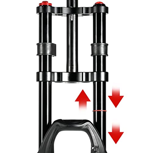 Himalo Dh Mountain Bike Suspension Fork 27.5/29'' Mtb Air Fork Travel 150Mm 1-1/8 Straight Double Crown Fork Rebound Adjustable Manual Lockout (Size : 29'') #TOP3
