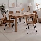 Mesa rectangular extensible color roble 120x70 cm - Circe