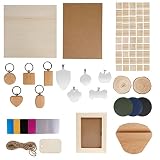 Usongshine Laser Engraving Material Box kit124 Pcs of DIY Materials for Laser Engraver