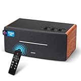 EDIFIER D12 - Haut-Parleur de Bureau Bluetooth stéréo intégré - Haut-Parleur sans Fil pour Ordinateur de Bureau - 70 Watts RMS avec Sortie Ligne subwoofer, Bois EDIFIER D12 - Haut-Parleur de Bureau Bluetooth stéréo intégré - Haut-Parleur sans Fil pour Ordinateur de Bureau - 70 Watts RMS avec Sortie Ligne subwoofer, Bois