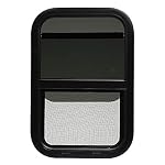 ToughGrade Vertical Sliding Black RV window 12" X 22" X 1 1/2" Includes Mounting Ring and Bottom Screen - Image 4