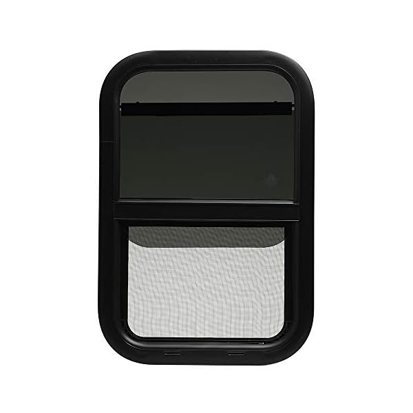 ToughGrade Vertical Sliding Black RV Window 15