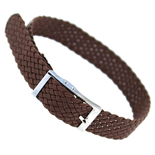 10mm Sport Wrap Nylon Woven Braided Medium Brown Replacement Watch Band
