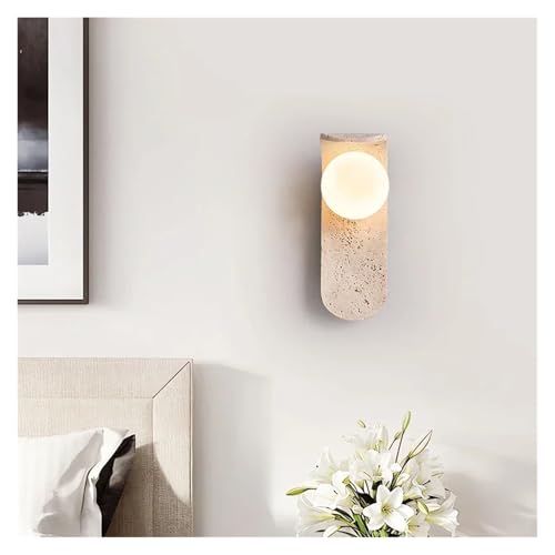 Lámpara de pared LED de piedra natural de cueva amarilla con iluminación creativa moderna 5