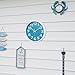 Crosstime Wall Clock Silent Non Ticking Indoor Outdoor Clock Battery Operated Easy to Read Analog Decorative Clocks for Bedroom Office Home Patio Pool Porch Decor,12 Inch Aqua
