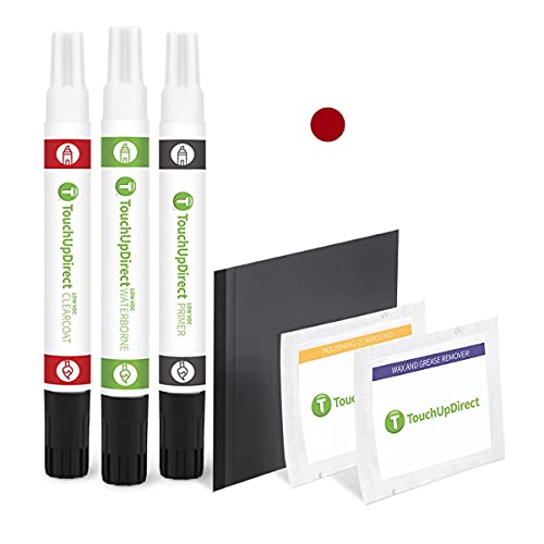 TouchUpDirect G1E/WA405Y Crimson Red Compatible with Chevrolet Exact Match Touch Up Paint Combo - Platinum Kit
