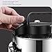 Stainless Steel Pressure Cooker 0.8L High Pressure Stew Quick Cooking for Gas Induction Suitable Outdoor Kitchen Use Easy Lid Unlocking Function