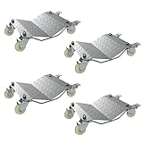 HONYTA Car Dollies-4 Pieces Heavy Duty Tire Car Skates Wheel Car Vehicle Dolly with 6000LBS Bearing...