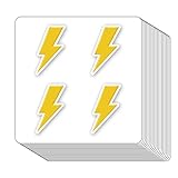 Lightning Weather Stickers 1in for Scrapbooking, Arts, Craft, Kids DIY, Journals 80-Pack