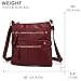 Scarleton Crossbody Bags for Women, Travel Bag Purses and Handbags Multi Pocket Shoulder Bag Faux Leather Small, H182020, Red-Purple