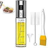 [Diseño Transparente y Dual]: con un diseño transparente, este dispensador puede entender fácilmente el estado y la cantidad de aceite y comprobar rápidamente las especias (aceite, vinagre y salsa de soja). Nuestro diseño de doble escala puede ayudarle a controlar la cantidad de aceite asociada a los diferentes métodos de cocción de los alimentos.
