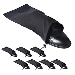 PlasMaller Shoe Storage Bags 100% Cotton with Drawstring for Men and Women for Travel Protecting and Storing Shoes
