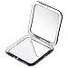 Miss Sweet Compact Mirror for Purse Pocket Mirror True Image&5X Magnification (Black)