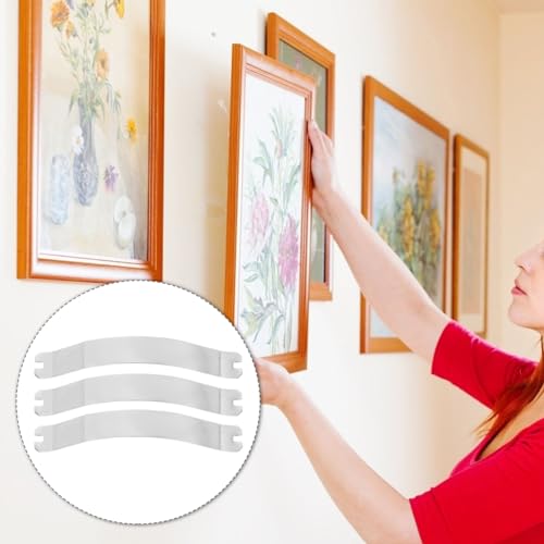 Image of KALLORY 50pcs Picture Frame Backing Clips Hardware for Invisible Fixation Sturdy and Lightweight Design for Picture Framing Projects and Artwork Display